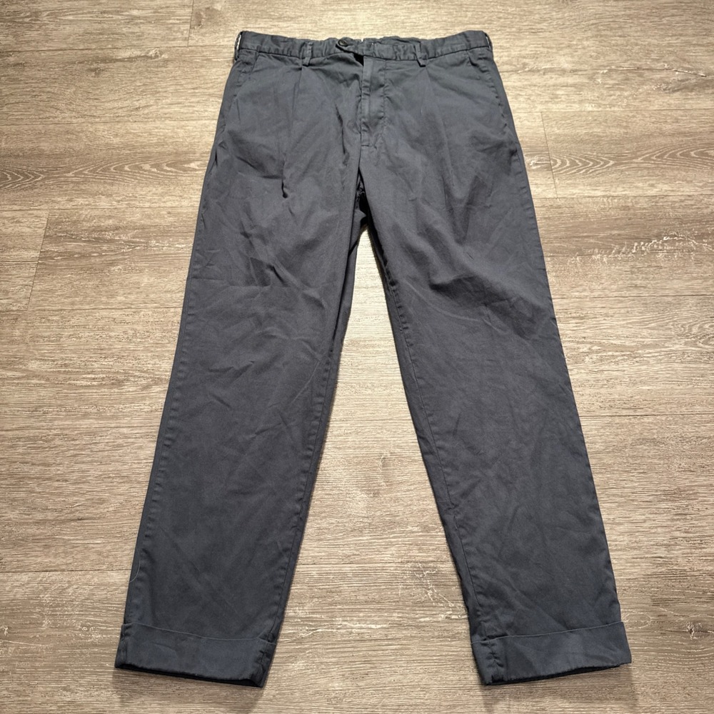 Todd Snyder Pants Men 34 Blue Cotton Chino Stretch Preppy Minimalist 34x28 Adult